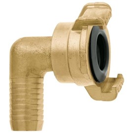 Geka 20104WSB Hose Piece 2000" 90° 1" 25mm 360° axially rotatable, Gold, 18 x 8 x 13 cm