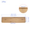 M METERXITY 2 Pack Planter Saucers - Bamboo Rectangular Flower