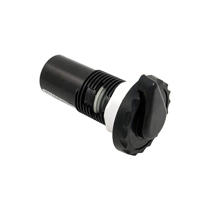 Waterway 660-3561 1" Top Scalloped Access Silent Air Control, Black