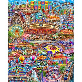 Springbok's 1000 Piece Jigsaw Puzzle Midway Mania - Made in USA