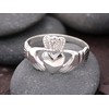 BJC® Sterling Silver Ladies Dress Claddagh Ring Size G -