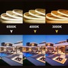 TUNICHX COB LED Light Strip, IP67 Waterproof Light Strip, Flexible