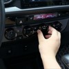 4pcs AC Switch Ring Aluminium Alloy Stylish Rustproof Center Console