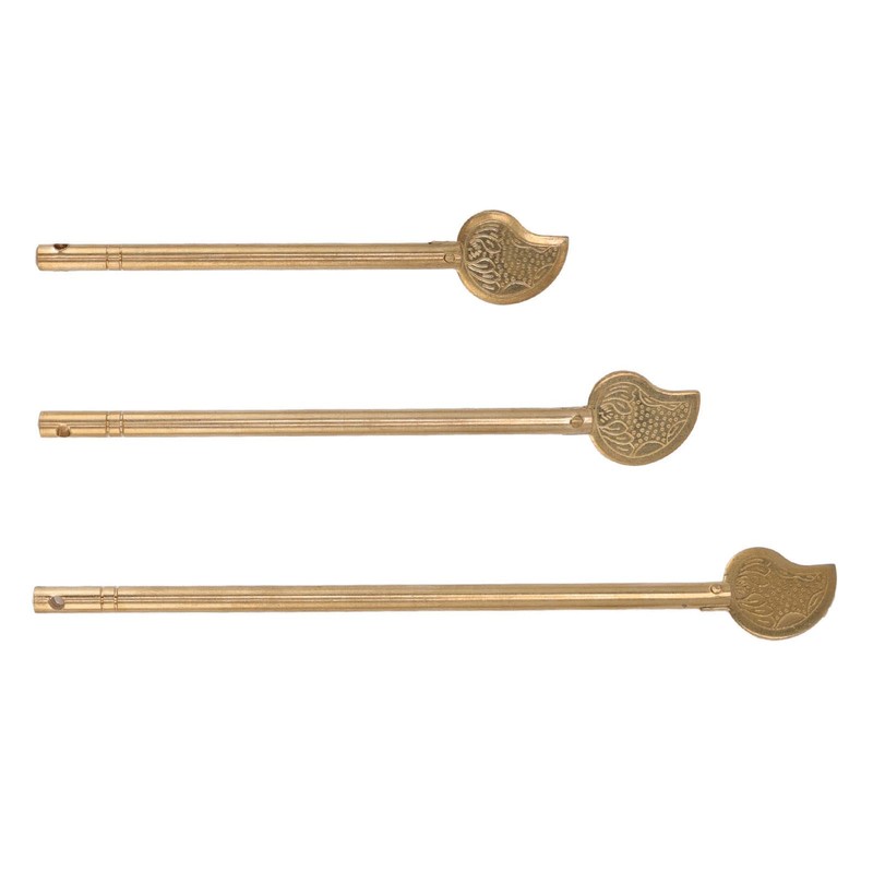3 Pieces Cabinet Key Latch Leaf Lock Pin Brass Chinese