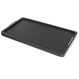 AJinTeby Universal Cast Iron Griddle for Gas Grill, Stovetop Griddle with Handle, 15" x 8.7" Superior Heat Retention, for Charcoal/Gas/Electric Grills, Stove, Camping, Tailgating