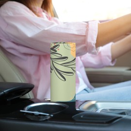 UBTKEY Car Tissue Holder with 3-ply Facial Tissues Bulk, Round Tissue Boxes for Home Office Bathroom (Boho Pattern)