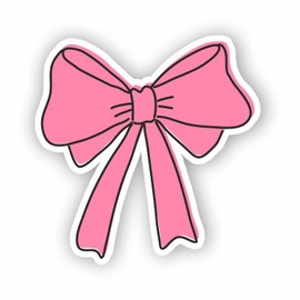 AMA SHOP Sticker PVC Contoured Pink Bow MOD.2 | Sticker for Helmet, Motorcycle, Camper, Boat | autoTuning |Birth, birthday