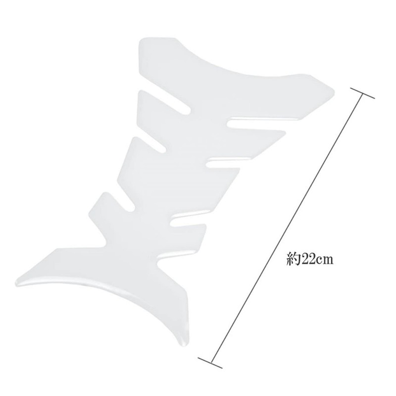 Grandios GD-TNKGDCR-B Transparent Tank Pad Motorcycle Tank Guard Universal Motorcycle