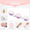 TEEROVA Nail Art Kit, 42 Acrylic Powder Liquid Brush Glitter