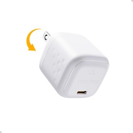 Type-c Charger, 30 W, 2024 New, Ultra Small, Compatible with VOLTME PD & PPS, Folding Plug, Type c Charger, GaN III (Gallium Nitride), Compact, Suitable for PSE Technology, Rapid Charger, Type-c,
