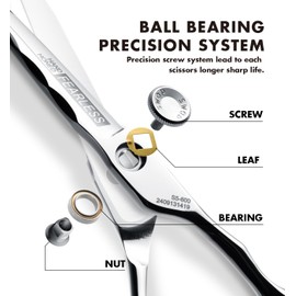 SWAP Professional Hair Cutting Scissors - SUS 440C & Cobalt Stainless Steel Barber Shears, 5.5” Profesional Cutting Shears for Hair Cutting, Fine Adjustment Tension, Premium Shears for Hair Cutting