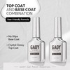 GAOY Crystal Glossy Gel Top and Base Coat Set, 16ml