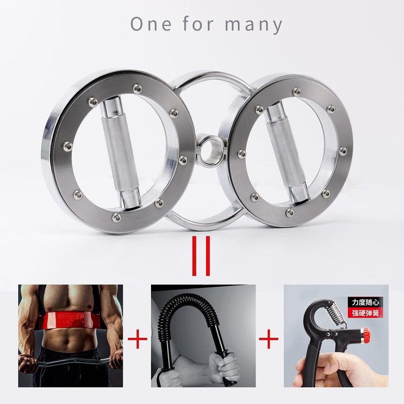 Spinning Burn Machine, Double Arch, Silver, 12LB