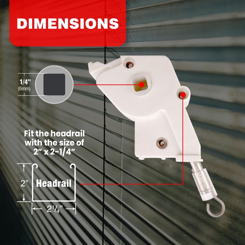 Amazing Drapery Hardware High Profile 2" Plastic Wand Tilter for