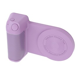 Magnetic Camera Handle with Bluetooth Shutter, Cordless Charging Phone Grip, Phone Camera Holder for Video & Photo (Purple)