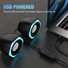 HEANTTV Computer Speaker, Mini Speaker with Stereo USB Powered 3.5