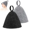 Pack of 2 Sauna Hat Felt, Wool Sauna Hat, Soft
