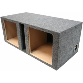 American Sound Connection Car Audio Dual 12" Vented Square Sub Box Enclosure fits Kicker L7 Subwoofer