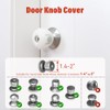 Eudemon EUDEMON 4 Pack Baby Safety Door Knob Covers Door
