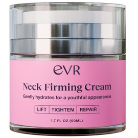 EVR BEAUTY EVR BEAUTY Anti-aging Neck Firming Cream with Collagen & Hyaluronic Acid - Made in USA with Natural & Organic Ingredients Face Neck and Chest Tightening Moisturizer (Classic)
