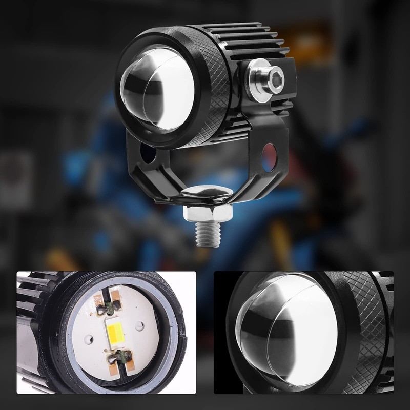 Ygmylandbb LED Motorcycle Fog Light, Spotlight, Headline, Auxiliary Light, Light