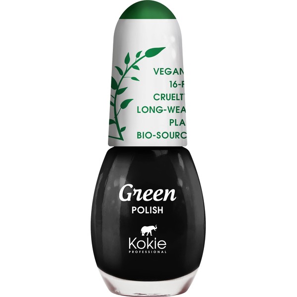Kokie Cosmetics Vegan, Plant Based, Cruelty Free Nail Lacquer, Green