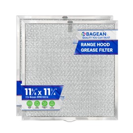 Bagean Stove Hood Vent Filter 11.60” x 11.22” BPQTAF S99010316 Compatible with Broan Range Hood Filter Replacement - Aluminum Mesh Kitchen Overhead Fan Screen - Blocks Grease & Filters Oven Air (2-Pk)