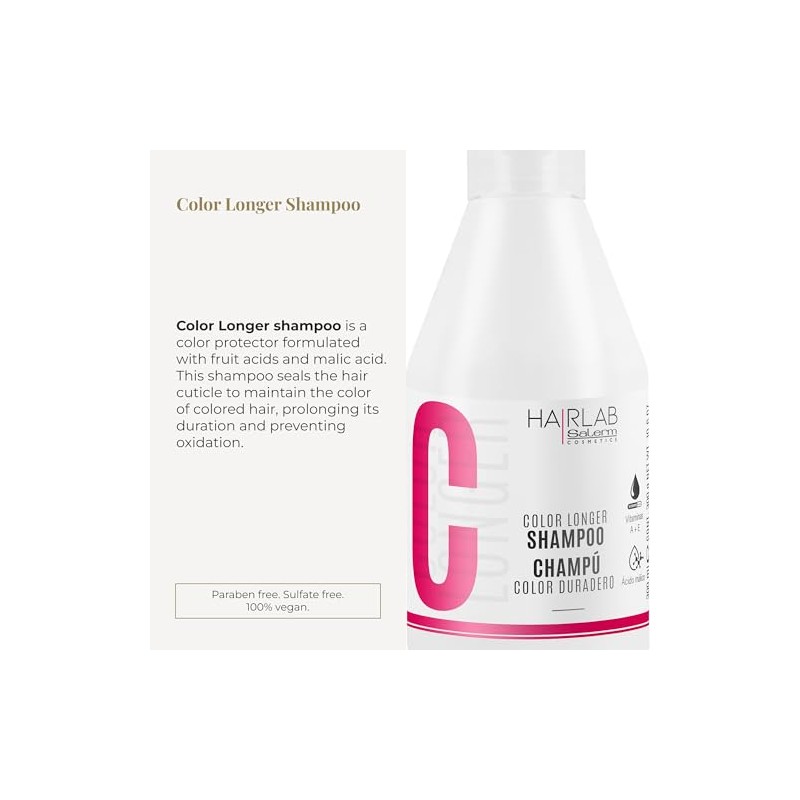 Salerm Color Longer Shampoo, 10.6 Ounce/300 ml