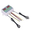 Dual Temperature Controller Waterproof Digital Thermostat with Data Storage for