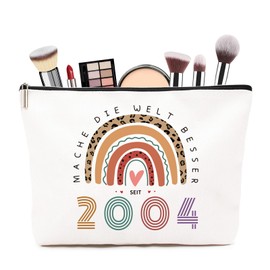 ZUFIO 21st Birthday Gift Girl Makeup Bag, Funny Birthday Gift for Women 21st Birthday, 21st Birthday Girl 2004