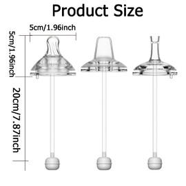 Qshare Ersatzstrohhalm-Pack für Trinklernbecher, Trinkhalme Für Trinkbecher Babys, Silikon-Baby-Trinkhalm-ersatz Für Qshare Kleinkind-trinkhalme