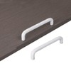 voleseni 4 Pack Aluminum Solid Cupboard Handle, Bright White U-Shaped