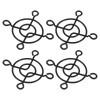 PATIKIL 40mm Fan Finger Grill, 4 Pack Metal Grill Protector