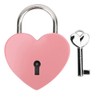 Heart Shape Metal Padlock with Key, Mini Colorful Lock for