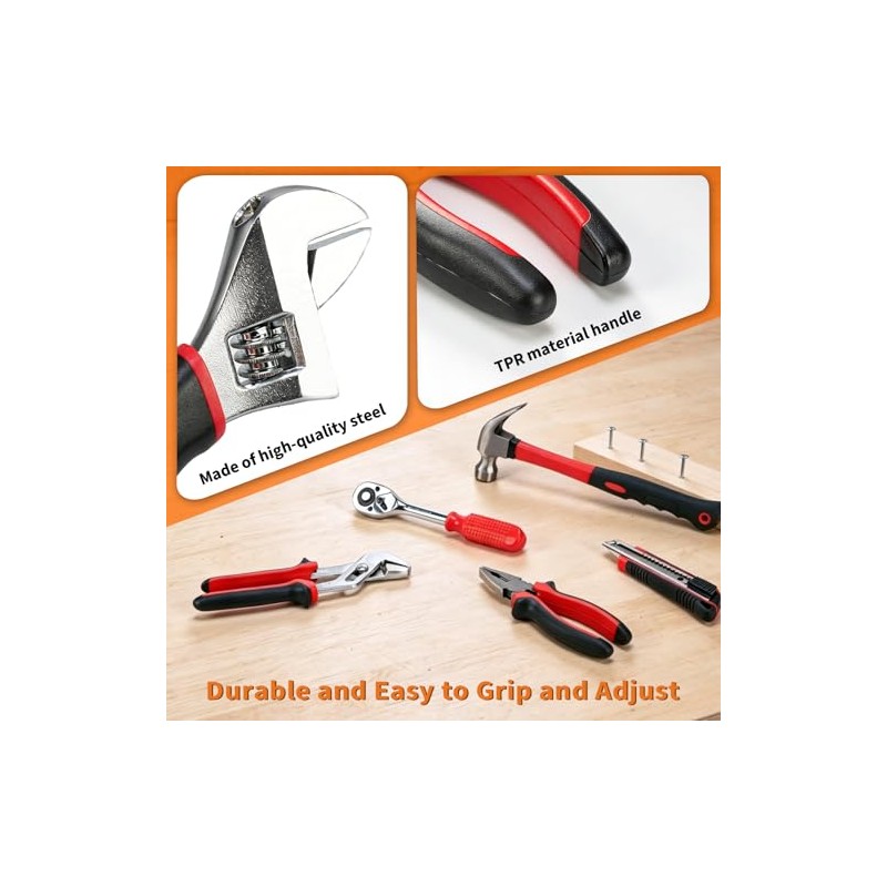 Hantinstom 237-Piece Tool Set General Household Hand Tool Kit Socket