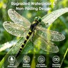 12 Pack 3D Dragonfly Clips - Realistic Garden Decorations