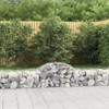 vidaXL Arched Gabion Basket of Galvanized Iron - Durable and