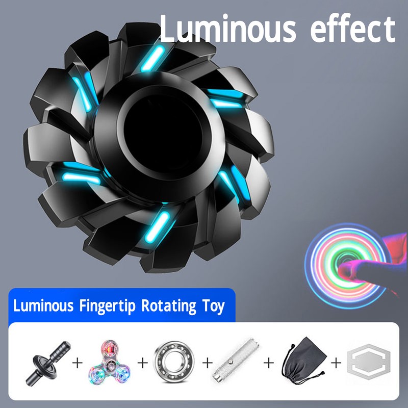Luminous Fingertip Rotating Toy Stress Reduction and Anxiety Relief Cool