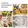 MIUPOO Portable Camping Tableware Set, Foldable Plate Bowl Water Cup,