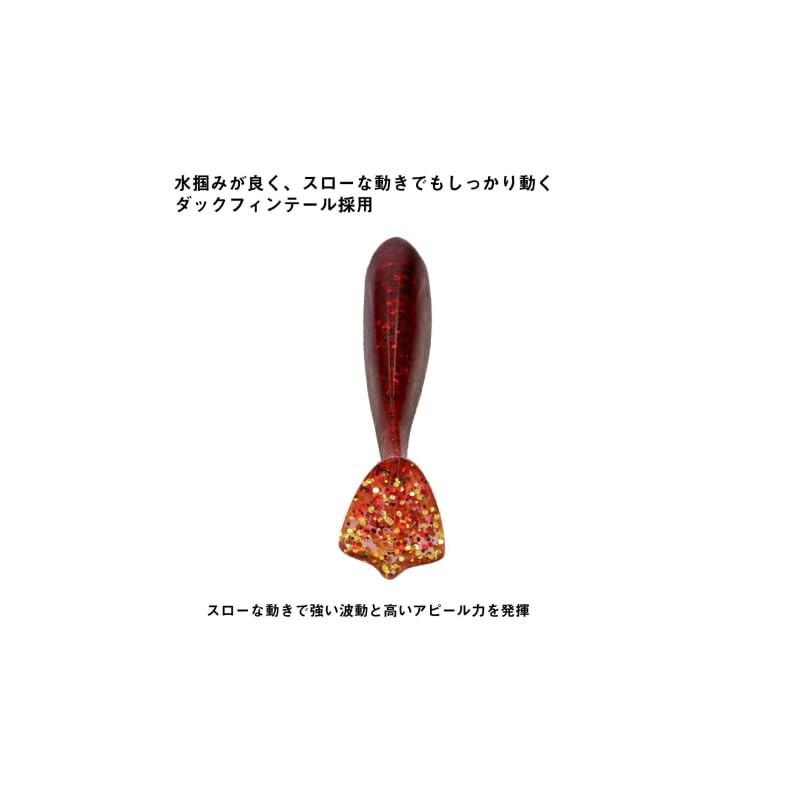 DAIWA Shad Tail Worm Ricky Shad 3.0 Clear