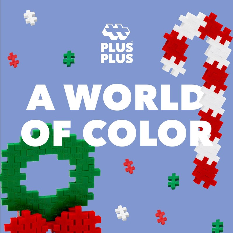 PLUS PLUS 3D Puzzle Building Block Set, 70 Mini Interlocking
