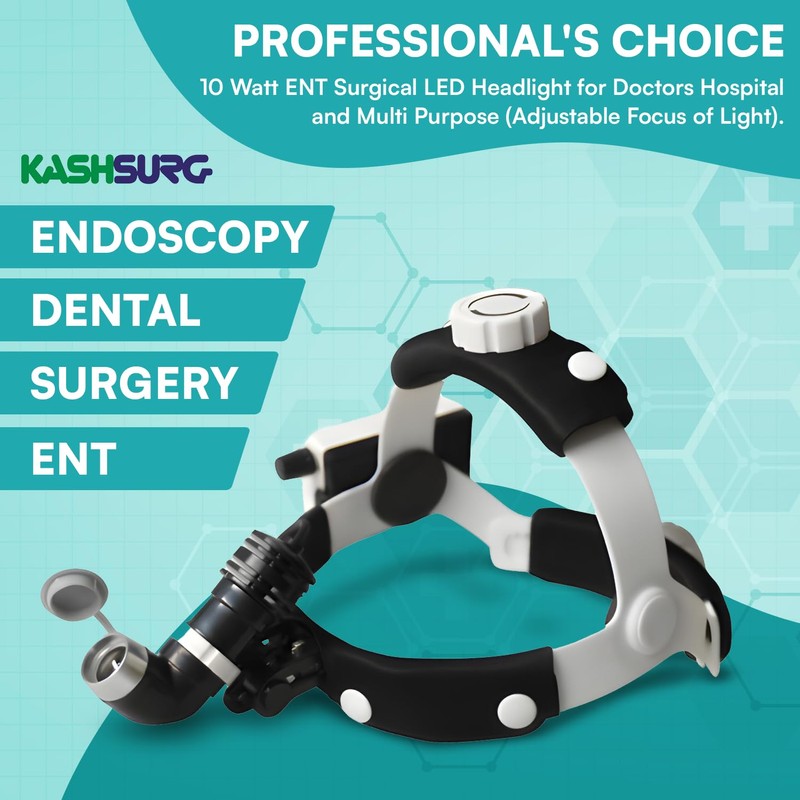 KASHSURG Surgical Headlight Dental Headlamp Wireless Portable Cold LED Light