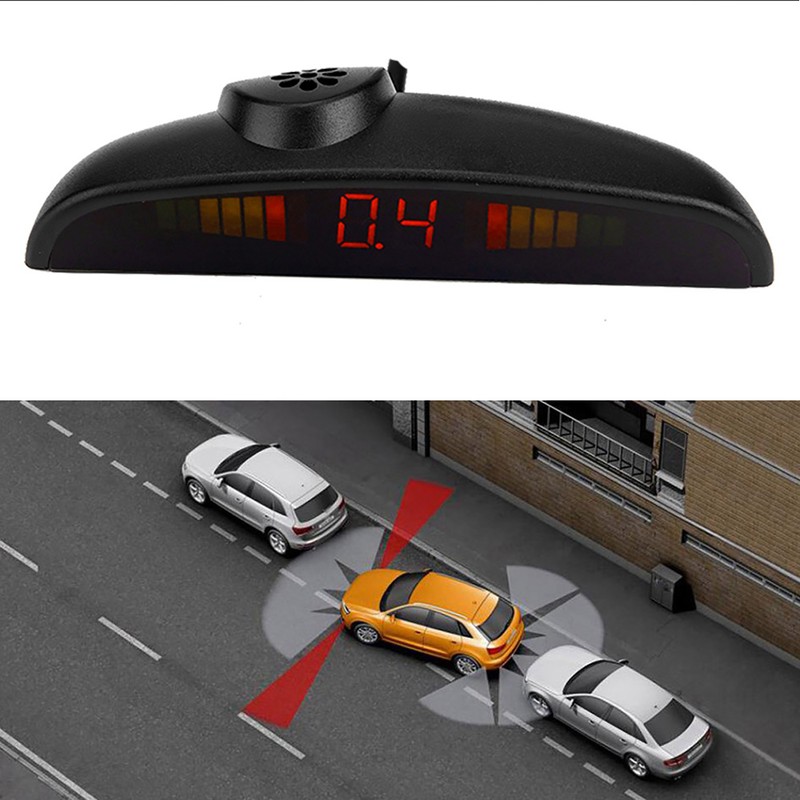 Car English Voice Broadcast Reverse Backup Parking Detector System with
