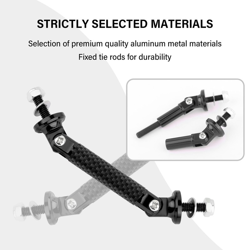2PCS Bumper Quick Release Fasteners,Carbon Fiber Adjustable Quick Release Bumper