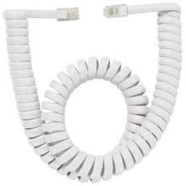 Handset Cord, 6-Foot Length, White, Full Modular