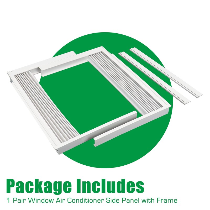 Forestchill Window Air Conditioner Side Panel with Frame, Fit Most
