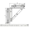 Tanner Folding Metal Shelf Brackets, Set of 2