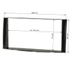 tomzz Audio 2411-000 Double DIN Radio Faceplate Compatible with Daihatsu