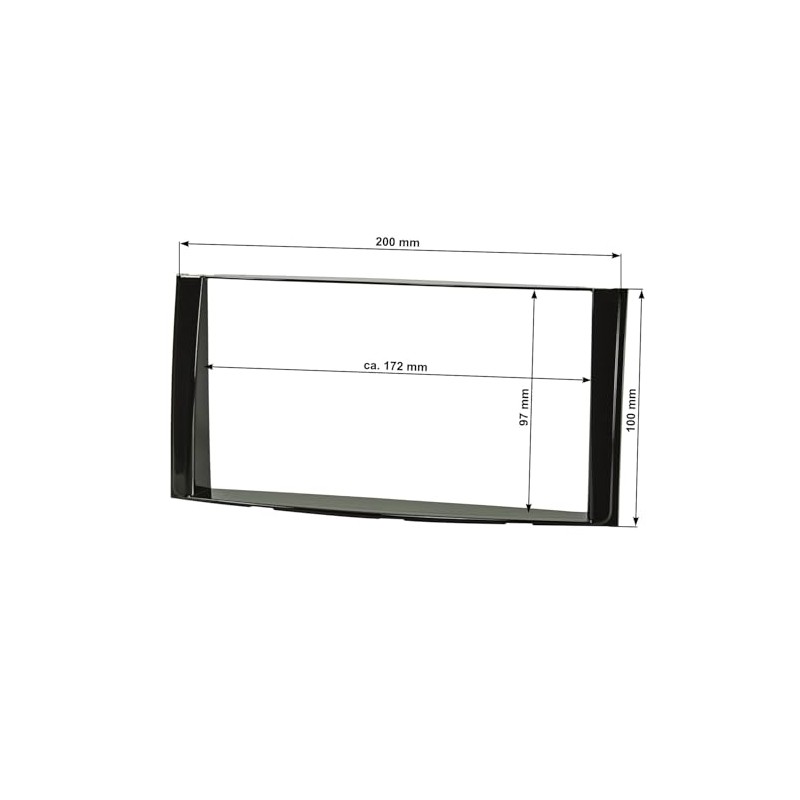 tomzz Audio 2411-000 Double DIN Radio Faceplate Compatible with Daihatsu