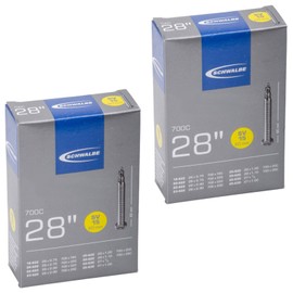 Schwalbe 700 x 18-28c Road Bike Inner Tubes - Presta 60mm Long Valve (Pair)